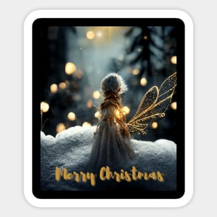 Christmas Fairy - Angelic Hero in Winter Time Sticker